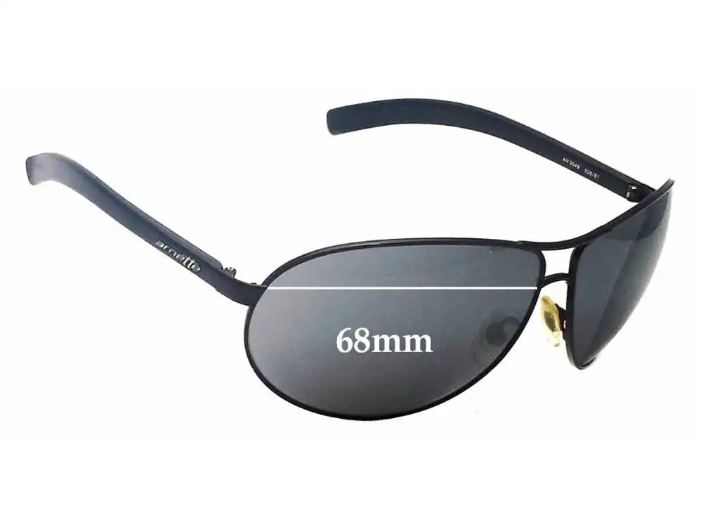 Sunglass Fix Verres de Remplacement pour Arnette Lock Down AN3049 - 68mm Wide Sunglass Fix Verres de Remplacement pour Arnette Lock Down AN3049 - 68mm Wide