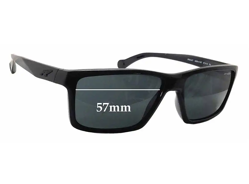 Sunglass Fix Verres de Remplacement pour Arnette Biscuit AN4208 - 57mm Wide Sunglass Fix Verres de Remplacement pour Arnette Biscuit AN4208 - 57mm Wide