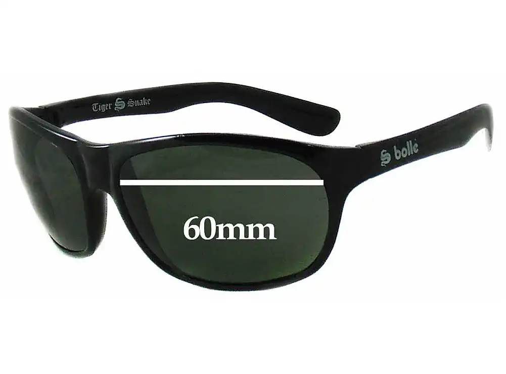 Sunglass Fix Lentilles de Remplacement pour Bolle Tiger Snake 2 - 60mm Wide Sunglass Fix Lentilles de Remplacement pour Bolle Tiger Snake 2 - 60mm Wide