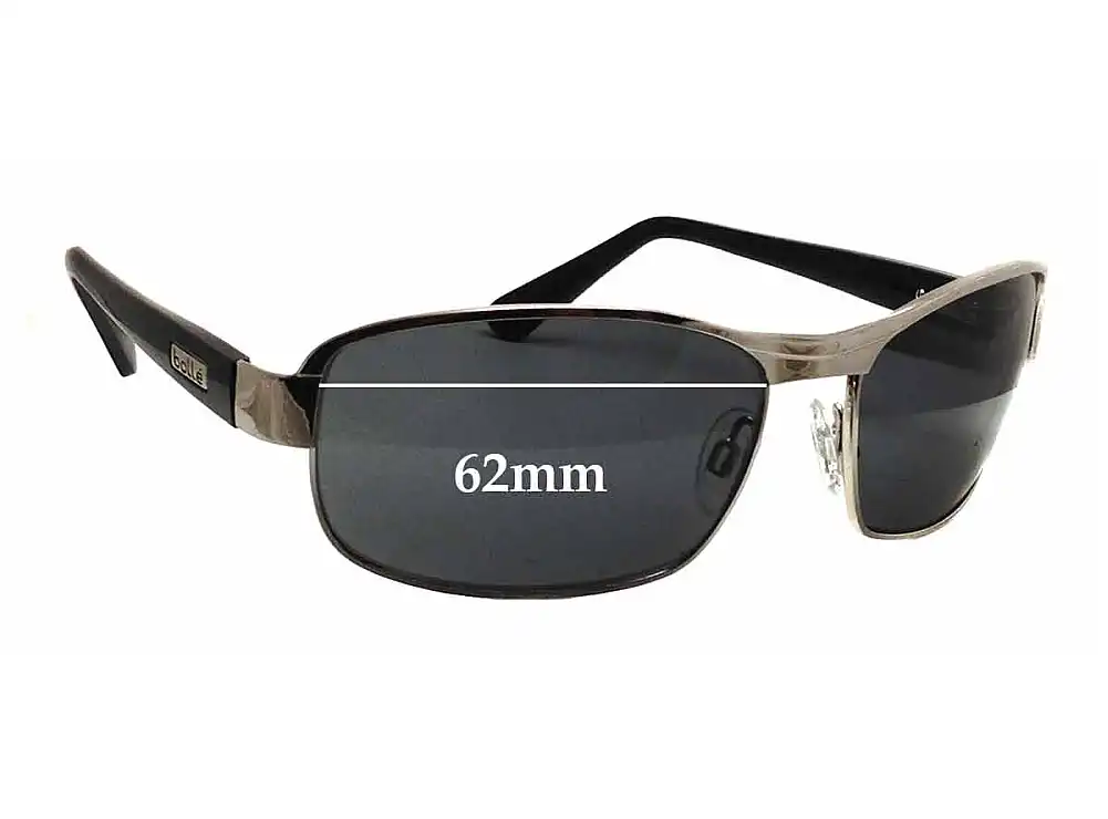 Sunglass Fix Verres de Remplacement pour Bolle Unknown - 62mm Wide Sunglass Fix Verres de Remplacement pour Bolle Unknown - 62mm Wide