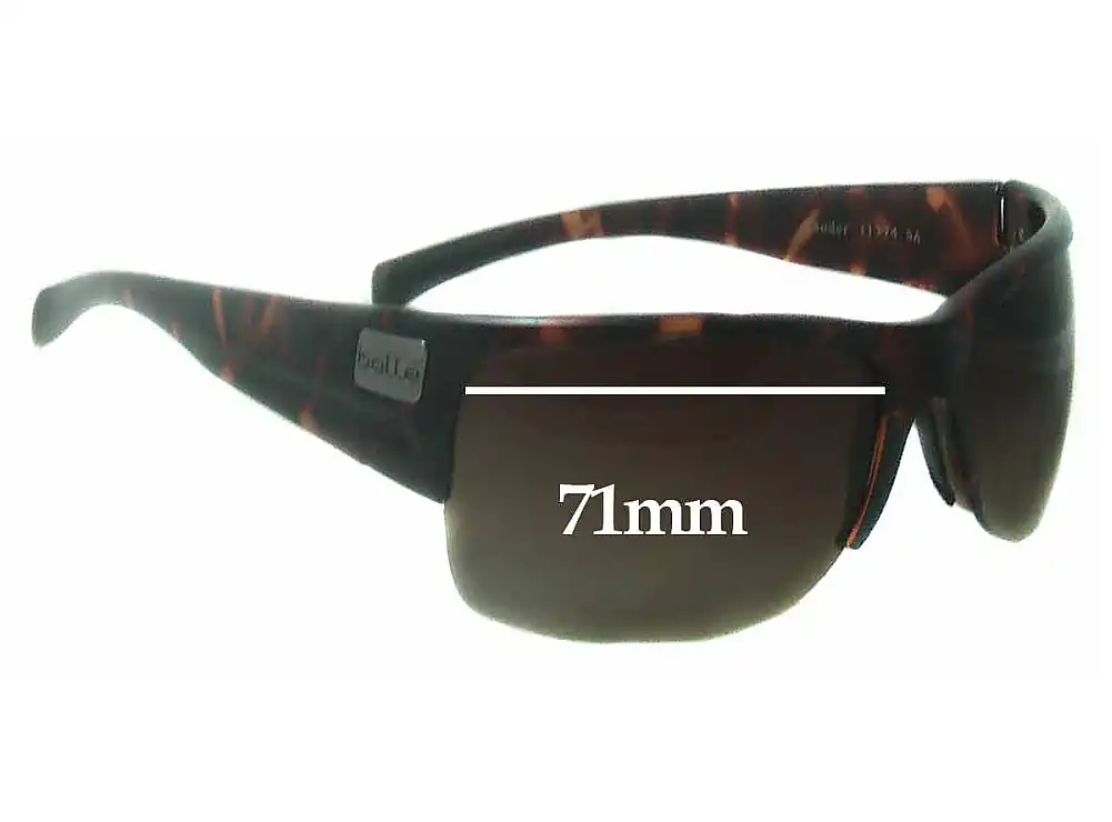 Sunglass Fix Verres de Remplacement pour Bolle Zander - 71mm Wide Sunglass Fix Verres de Remplacement pour Bolle Zander - 71mm Wide