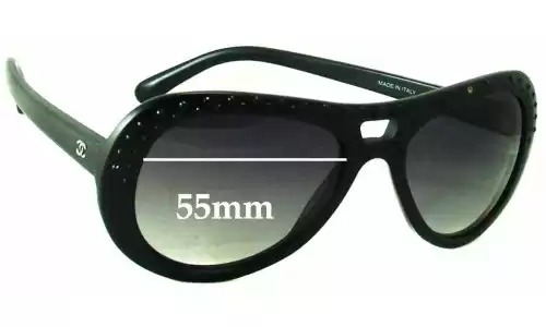 Sunglass Fix Verres de Remplacement pour Chanel 40921 - 55mm Wide Sunglass Fix Verres de Remplacement pour Chanel 40921 - 55mm Wide