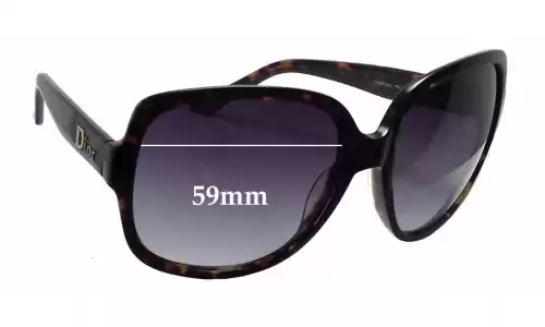 Sunglass Fix Verres de Remplacement pour Christian Dior Mitza - 59mm Wide Sunglass Fix Verres de Remplacement pour Christian Dior Mitza - 59mm Wide