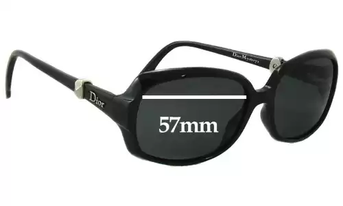 Sunglass Fix Lentilles de Remplacement pour Christian Dior Mystery 2 - 57mm Wide Christian Dior Mystery 2 Lentilles de Remplacement 57mm wide