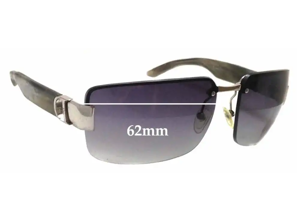 Sunglass Fix Verres de Remplacement pour Christian Dior Unknown Model - 62mm Wide Sunglass Fix Verres de Remplacement pour Christian Dior Unknown Model - 62mm Wide