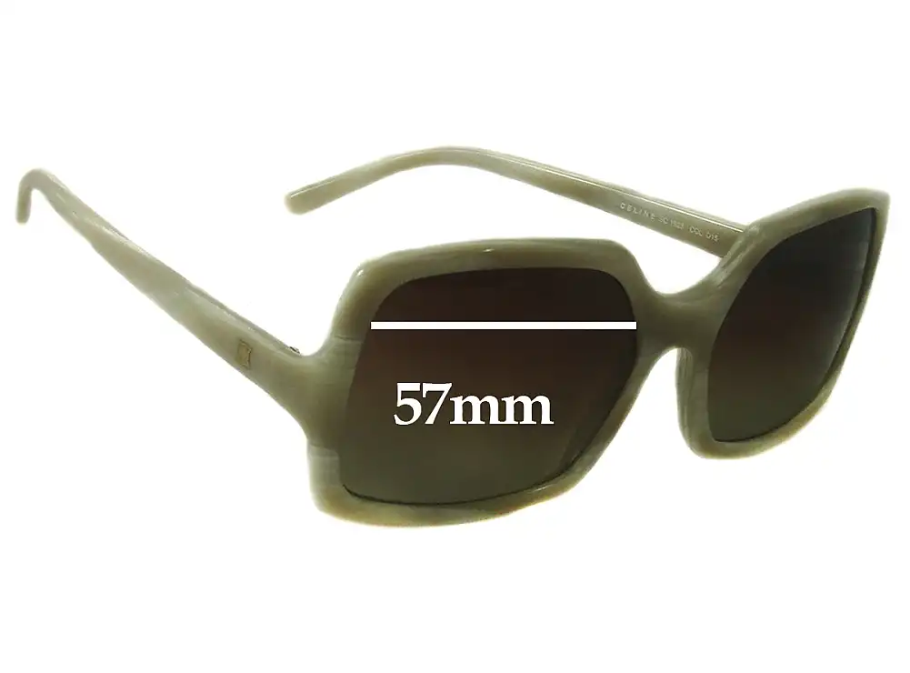 Sunglass Fix Verres de Remplacement pour Celine SC1523 - 57mm Wide Sunglass Fix Verres de Remplacement pour Celine SC1523 - 57mm Wide