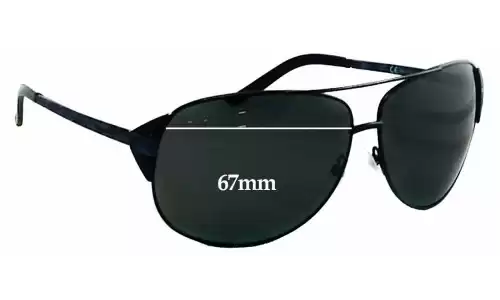 Sunglass Fix Verres de Remplacement pour Diesel DS0109 - 67mm Wide Sunglass Fix Verres de Remplacement pour Diesel DS0109 - 67mm Wide