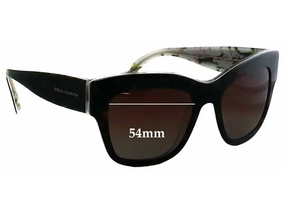 Sunglass Fix Verres de Remplacement pour Dolce & Gabbana DG4231 - 54mm Wide Sunglass Fix Verres de Remplacement pour Dolce & Gabbana DG4231 - 54mm Wide