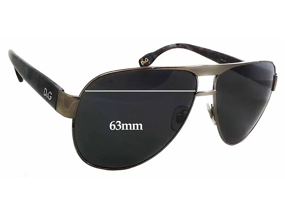 Sunglass Fix Lentilles de Remplacement pour Dolce & Gabbana DG6080 - 63mm Wide Sunglass Fix Lentilles de Remplacement pour Dolce & Gabbana DG6080 - 63mm Wide