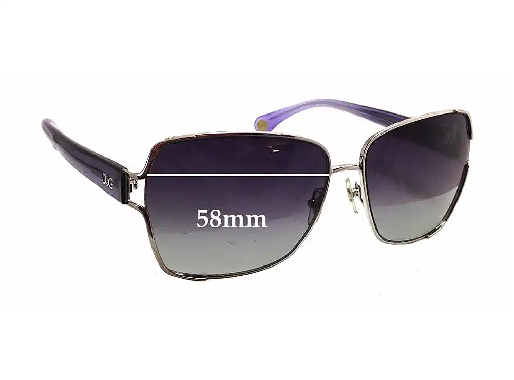 Sunglass Fix Verres de Remplacement pour Dolce & Gabbana DG6085 - 58mm Wide Sunglass Fix Verres de Remplacement pour Dolce & Gabbana DG6085 - 58mm Wide