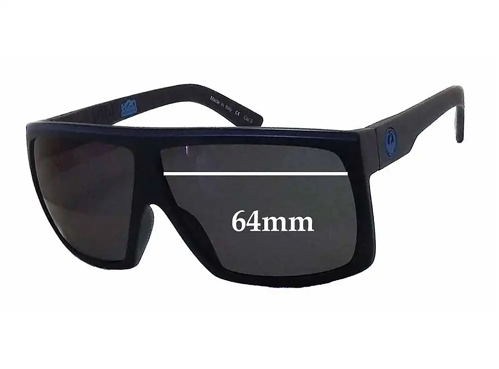 Sunglass Fix Verres de Remplacement pour Dragon Fame H2O Floatable - 64mm Wide Sunglass Fix Verres de Remplacement pour Dragon Fame H2O Floatable - 64mm Wide