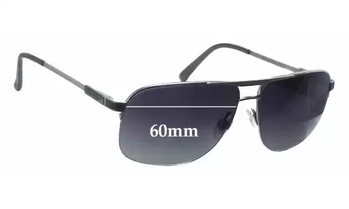 Sunglass Fix Verres de Remplacement pour Dunhill Dunhill Nylon Aviator - 60mm Wide Sunglass Fix Verres de Remplacement pour Dunhill Dunhill Nylon Aviator - 60mm Wide
