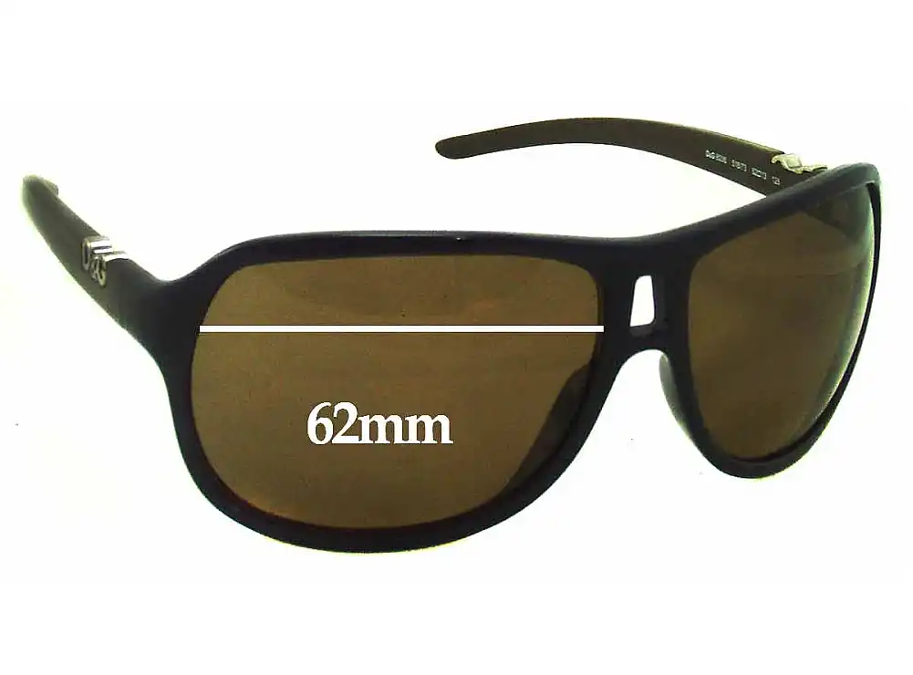 Sunglass Fix Verres de Remplacement pour Dolce & Gabbana DG8006 - 62mm Wide Sunglass Fix Verres de Remplacement pour Dolce & Gabbana DG8006 - 62mm Wide