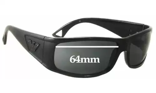Sunglass Fix Verres de Remplacement pour Emporio Armani EA9418/S - 64mm Wide Sunglass Fix Verres de Remplacement pour Emporio Armani EA9418/S - 64mm Wide
