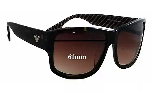 Sunglass Fix Verres de Remplacement pour Emporio Armani EA9711/F/S - 61mm Wide Sunglass Fix Verres de Remplacement pour Emporio Armani EA9711/F/S - 61mm Wide