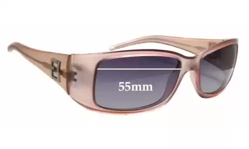 Sunglass Fix Verres de Remplacement pour Fendi FS 333 - 55mm Wide Sunglass Fix Verres de Remplacement pour Fendi FS 333 - 55mm Wide