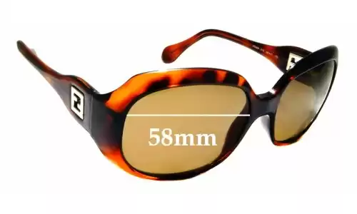 Sunglass Fix Verres de Remplacement pour Fendi FS 409 - 58mm Wide Sunglass Fix Verres de Remplacement pour Fendi FS 409 - 58mm Wide
