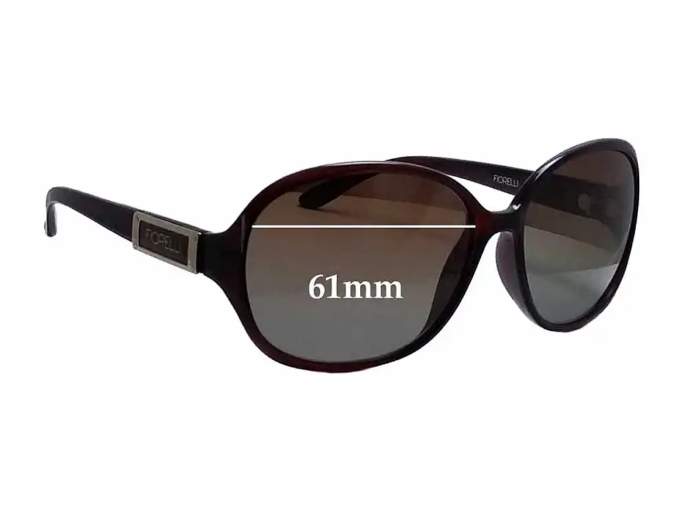 Sunglass Fix Verres de Remplacement pour Fiorelli Bambi - 61mm Wide Sunglass Fix Verres de Remplacement pour Fiorelli Bambi - 61mm Wide