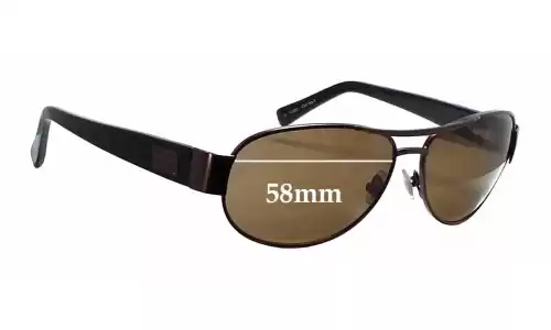 Sunglass Fix Verres de Remplacement pour Fossil Berkley MS4065 - 58mm Wide Sunglass Fix Verres de Remplacement pour Fossil Berkley MS4065 - 58mm Wide