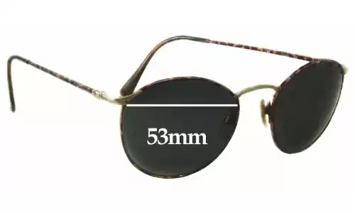 Sunglass Fix Verres de Remplacement pour Giorgio Armani GA 132 - 53mm Wide Sunglass Fix Verres de Remplacement pour Giorgio Armani GA 132 - 53mm Wide