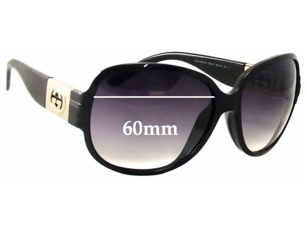Sunglass Fix Verres de Remplacement pour Gucci GG3176/K/S - 60mm Wide Sunglass Fix Verres de Remplacement pour Gucci GG3176/K/S - 60mm Wide