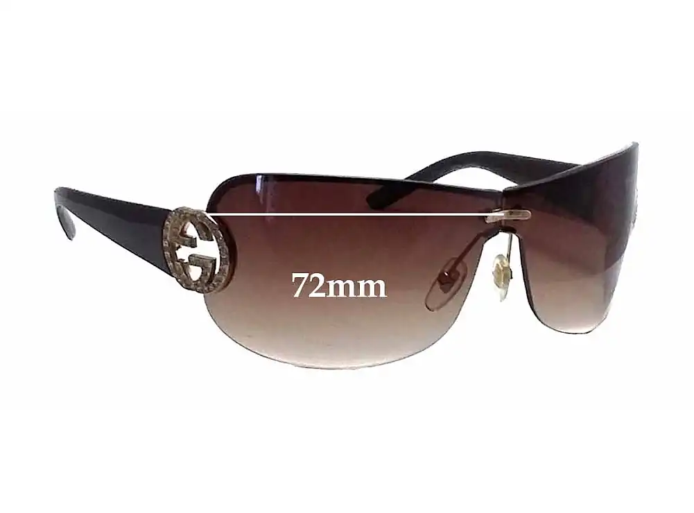 Sunglass Fix Lentilles de Remplacement pour Gucci GG4224/S - 72mm Wide Sunglass Fix Lentilles de Remplacement pour Gucci GG4224/S - 72mm Wide