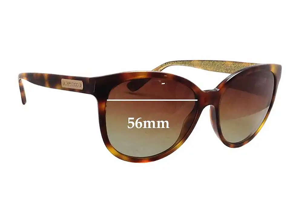Sunglass Fix Verres de Remplacement pour Jimmy Choo Lucia/S - 56mm Wide Sunglass Fix Verres de Remplacement pour Jimmy Choo Lucia/S - 56mm Wide
