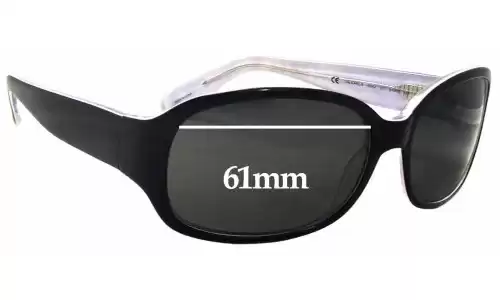 Sunglass Fix Lentilles de Remplacement pour Juicy Couture The Earl/S - 61mm Wide Juicy Couture The Earl/S Lentilles de Remplacement 61mm wide