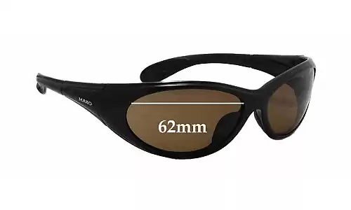 Sunglass Fix Verres de Remplacement pour Mako Unknown Model - 62mm Wide Sunglass Fix Verres de Remplacement pour Mako Unknown Model - 62mm Wide