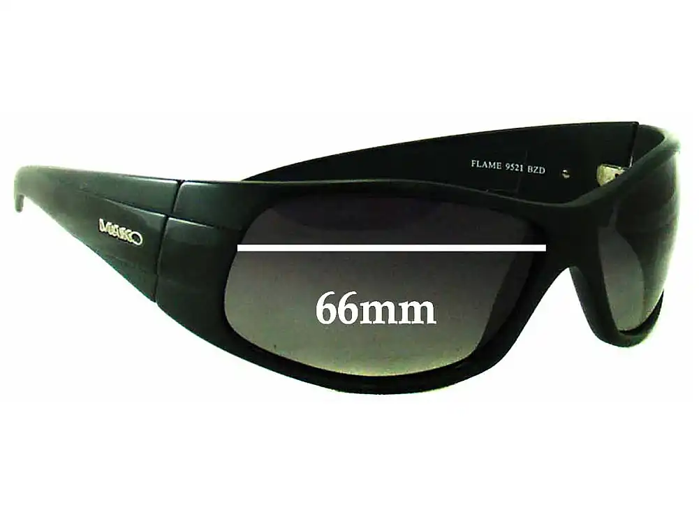 Sunglass Fix Verres de Remplacement pour Mako Flame 9521 - 66mm Wide Sunglass Fix Verres de Remplacement pour Mako Flame 9521 - 66mm Wide