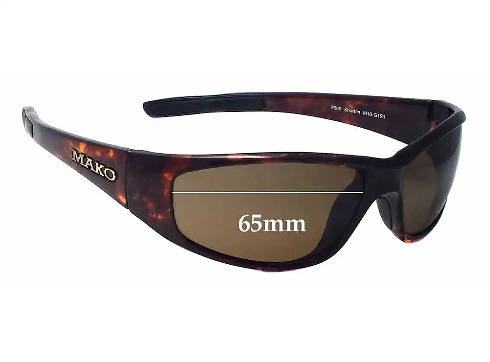 Sunglass Fix Verres de Remplacement pour Mako Shortfin 9560 - 65mm Wide Sunglass Fix Verres de Remplacement pour Mako Shortfin 9560 - 65mm Wide