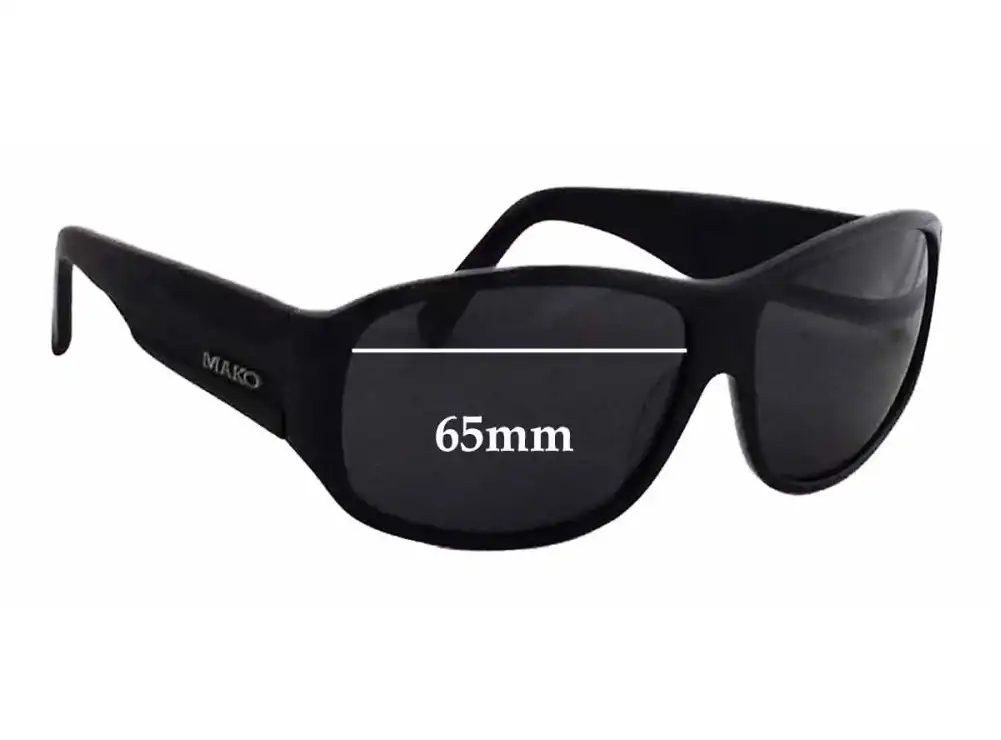Sunglass Fix Verres de Remplacement pour Mako Unknown Model - 65mm Wide Sunglass Fix Verres de Remplacement pour Mako Unknown Model - 65mm Wide