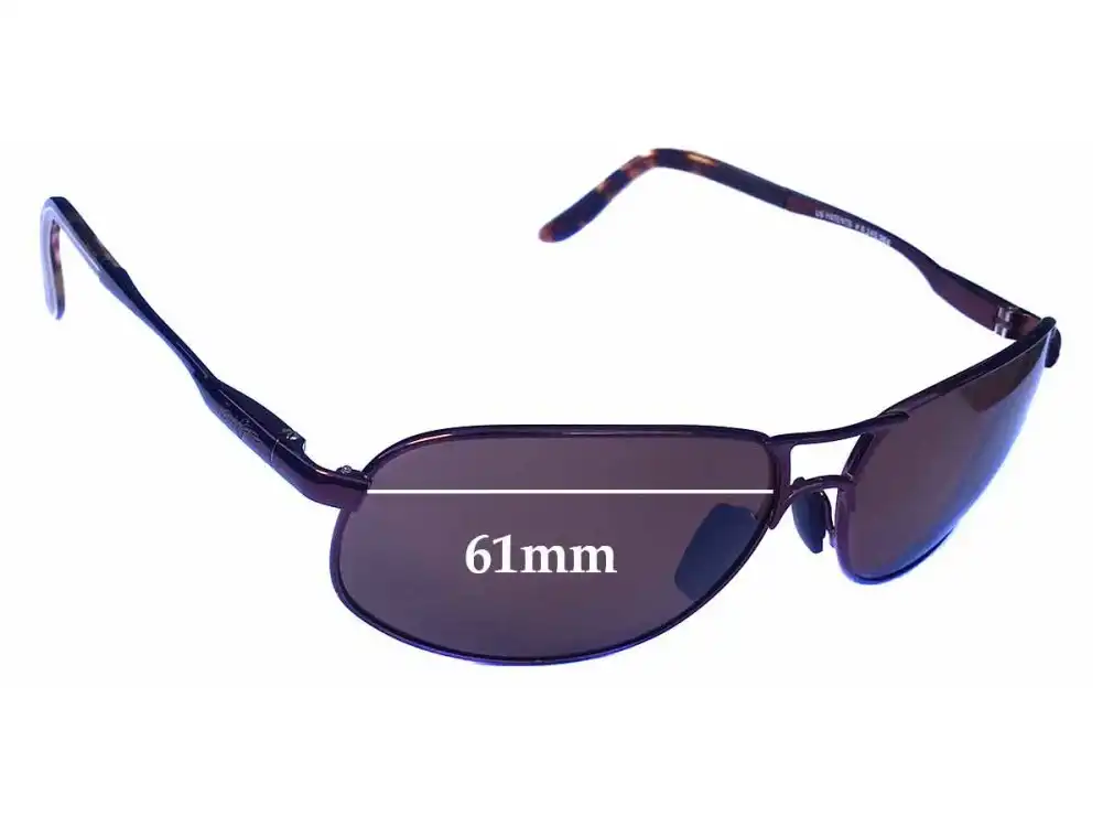 Sunglass Fix Verres de Remplacement pour Maui Jim MJ205 Bayfront - 61mm Wide Sunglass Fix Verres de Remplacement pour Maui Jim MJ205 Bayfront - 61mm Wide