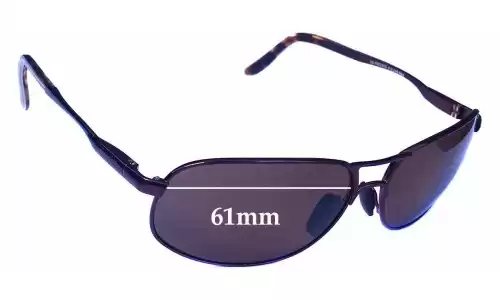 Sunglass Fix Verres de Remplacement pour Maui Jim MJ205 Bayfront - 61mm Wide Sunglass Fix Verres de Remplacement pour Maui Jim MJ205 Bayfront - 61mm Wide
