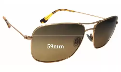 Sunglass Fix Verres de Remplacement pour Maui Jim MJ246 Wiki Wiki - 59mm Wide Sunglass Fix Verres de Remplacement pour Maui Jim MJ246 Wiki Wiki - 59mm Wide