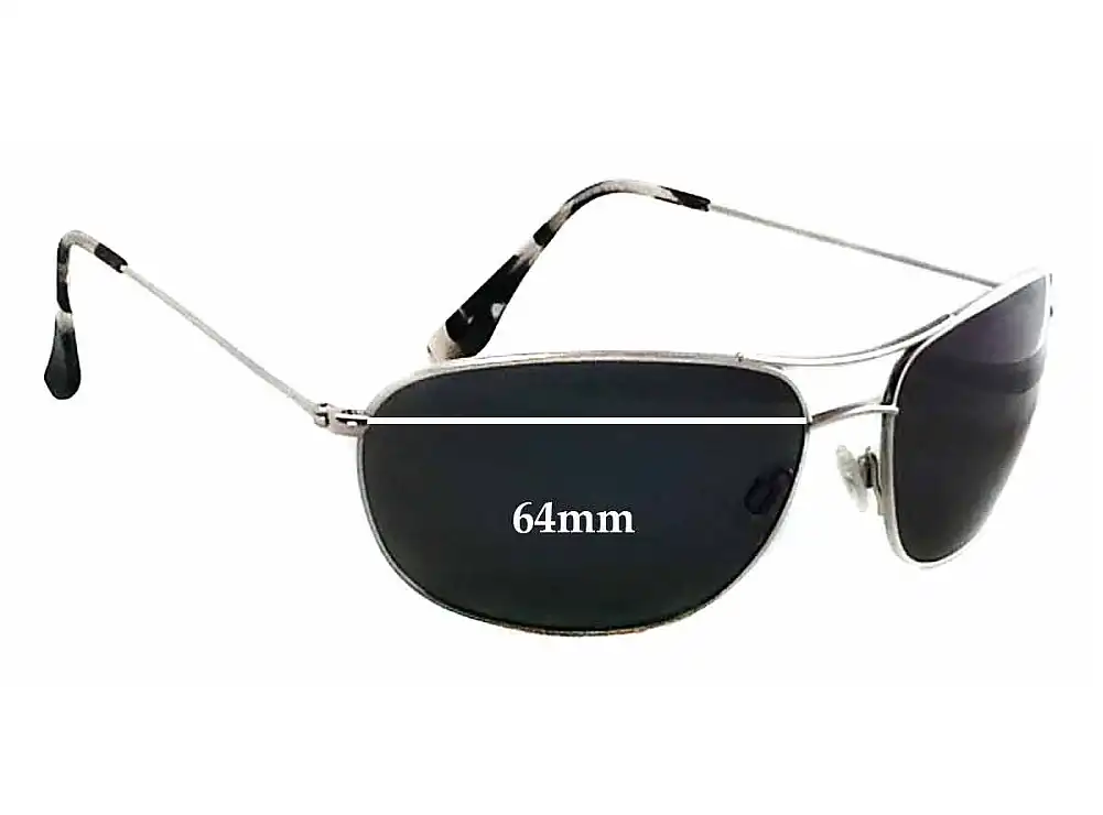 Sunglass Fix Verres de Remplacement pour Maui Jim MJ248 Hideaways - 64mm Wide Sunglass Fix Verres de Remplacement pour Maui Jim MJ248 Hideaways - 64mm Wide