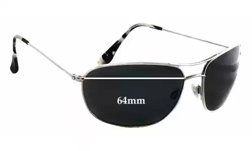 Sunglass Fix Verres de Remplacement pour Maui Jim MJ248 Hideaways - 64mm Wide Sunglass Fix Verres de Remplacement pour Maui Jim MJ248 Hideaways - 64mm Wide