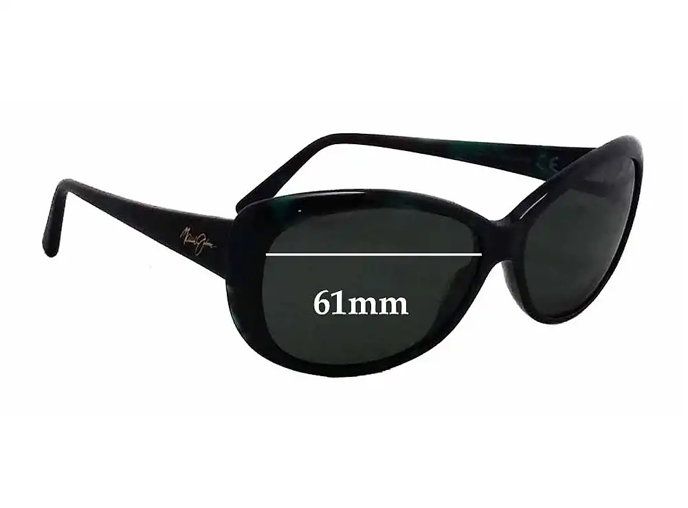 Sunglass Fix Verres de Remplacement pour Maui Jim MJ290 Pikake - 61mm Wide Sunglass Fix Verres de Remplacement pour Maui Jim MJ290 Pikake - 61mm Wide