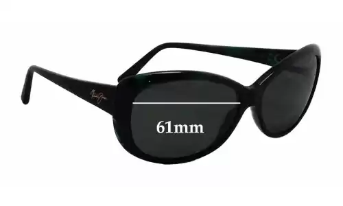 Sunglass Fix Verres de Remplacement pour Maui Jim MJ290 Pikake - 61mm Wide Sunglass Fix Verres de Remplacement pour Maui Jim MJ290 Pikake - 61mm Wide