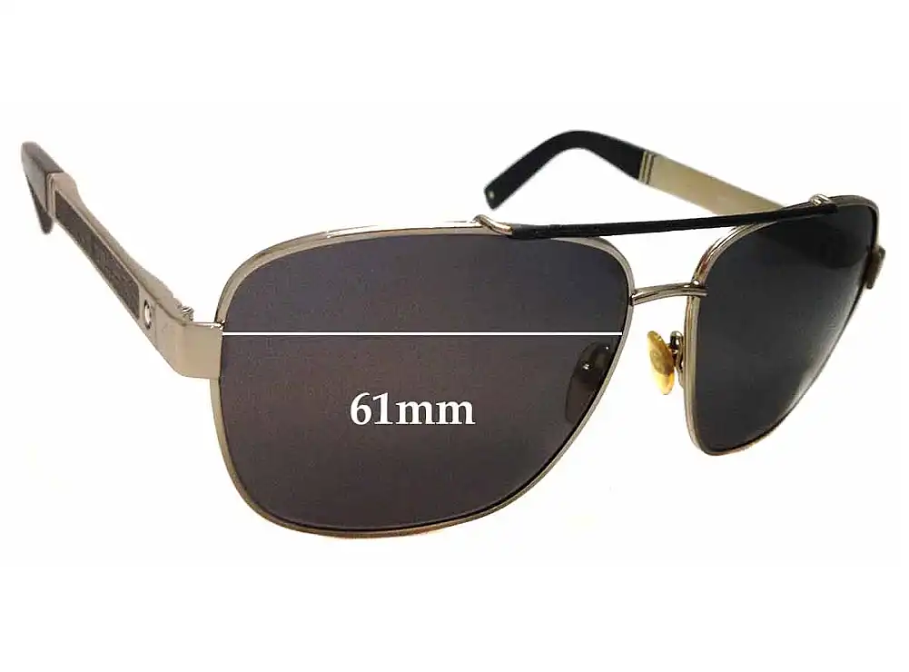 Sunglass Fix Verres de Remplacement pour Montblanc MB 463S - 61mm Wide Sunglass Fix Verres de Remplacement pour Montblanc MB 463S - 61mm Wide