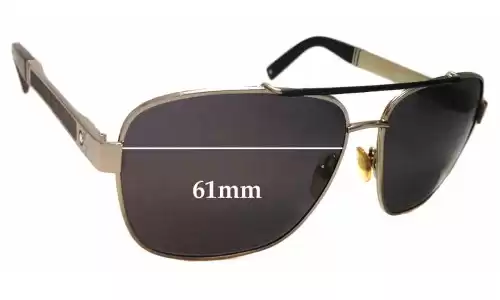 Sunglass Fix Verres de Remplacement pour Montblanc MB 463S - 61mm Wide Sunglass Fix Verres de Remplacement pour Montblanc MB 463S - 61mm Wide