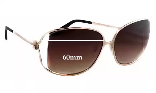 Sunglass Fix Verres de Remplacement pour Moschino MO618-02 - 60mm Wide Sunglass Fix Verres de Remplacement pour Moschino MO618-02 - 60mm Wide