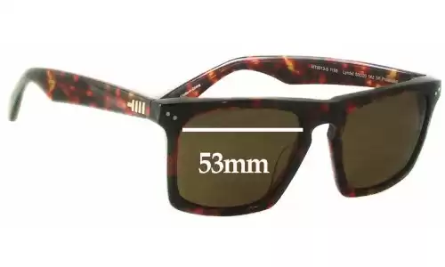 Sunglass Fix Verres de Remplacement pour Mosley Tribes Lyndel MT6013-S - 53mm Wide Sunglass Fix Verres de Remplacement pour Mosley Tribes Lyndel MT6013-S - 53mm Wide