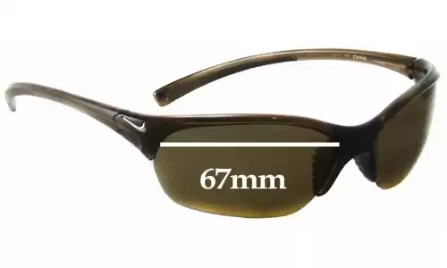 Sunglass Fix Verres de Remplacement pour Nike EV0630 EXP 2 - 67mm Wide Sunglass Fix Verres de Remplacement pour Nike EV0630 EXP 2 - 67mm Wide