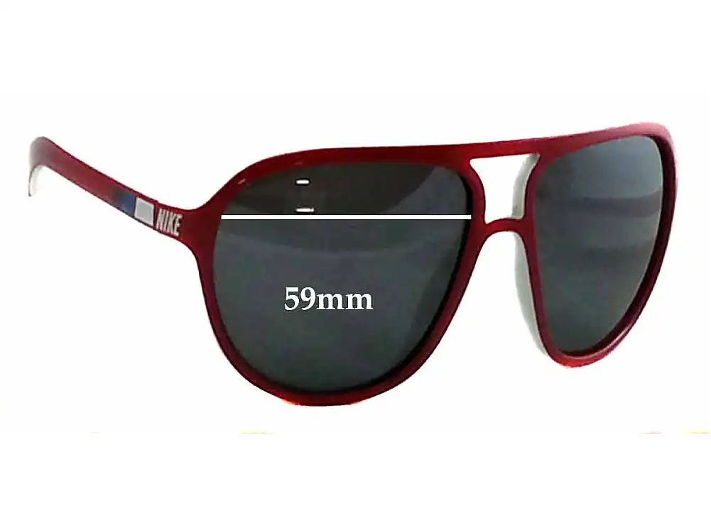 Sunglass Fix Verres de Remplacement pour Nike EV0597 Vintage 72 - 59mm Wide Sunglass Fix Verres de Remplacement pour Nike EV0597 Vintage 72 - 59mm Wide