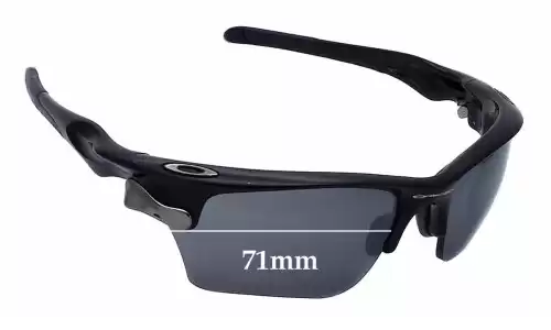 Sunglass Fix Lentilles de Remplacement pour Oakley Fast Jacket OO9156 - 71mm Wide Oakley Fast Jacket OO9156 Lentilles de Remplacement 71mm wide