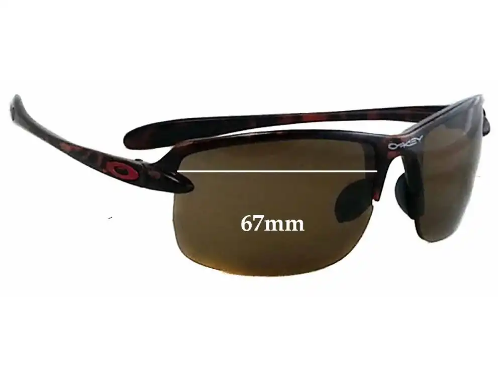 Sunglass Fix Lentilles de Remplacement pour Oakley Ice Pick - 67mm Wide Sunglass Fix Lentilles de Remplacement pour Oakley Ice Pick - 67mm Wide