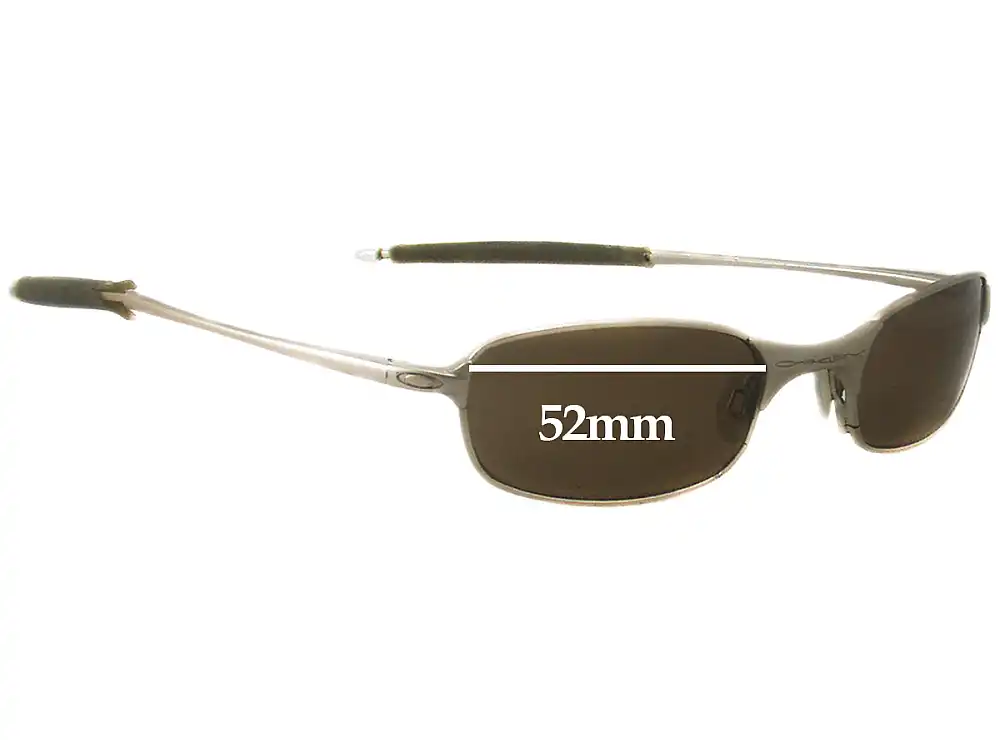 Sunglass Fix Verres de Remplacement pour Oakley T Wire 2.0 - 52mm Wide Sunglass Fix Verres de Remplacement pour Oakley T Wire 2.0 - 52mm Wide