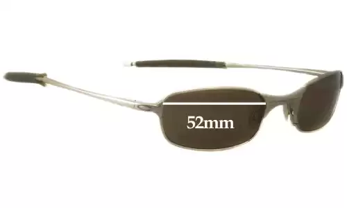 Sunglass Fix Verres de Remplacement pour Oakley T Wire 2.0 - 52mm Wide Oakley T Wire 2.0 Verres de Remplacement 52mm wide