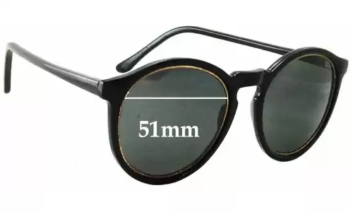 Sunglass Fix Verres de Remplacement pour 101 101 - 51mm Wide Sunglass Fix Verres de Remplacement pour 101 101 - 51mm Wide